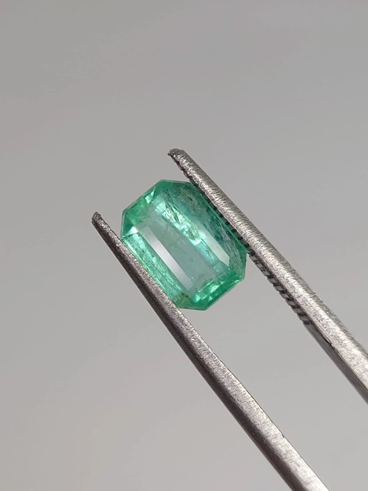 1.42ct Natural Bluish Green Emerald Loose Gemstone From Panjshir Afghanistan — view 5